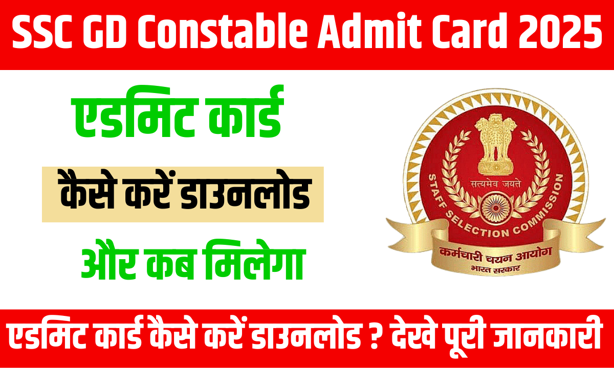 SSC GD Admit Card 2025